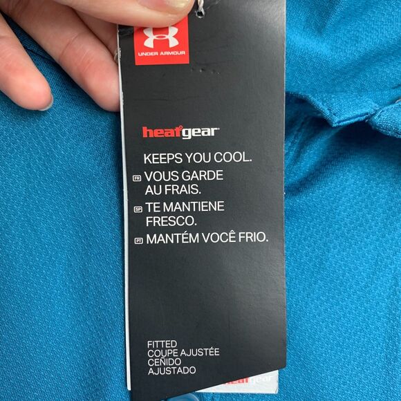 Under Armour Golf Polo Shirt Women M Fitted HeatGear The Country Club DC Ranch - Picture 9 of 14